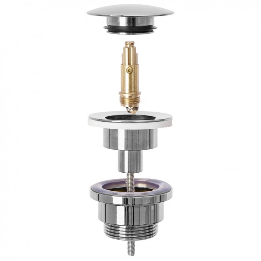 REA-A5217 - Umývadlová výpusť CLICK-CLACK priemer 6,4 cm lesklý chróm