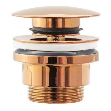 REA-A533A - Výpusť do umývadla CLICK-CLACK, priemer 6,4 cm, ružové zlato