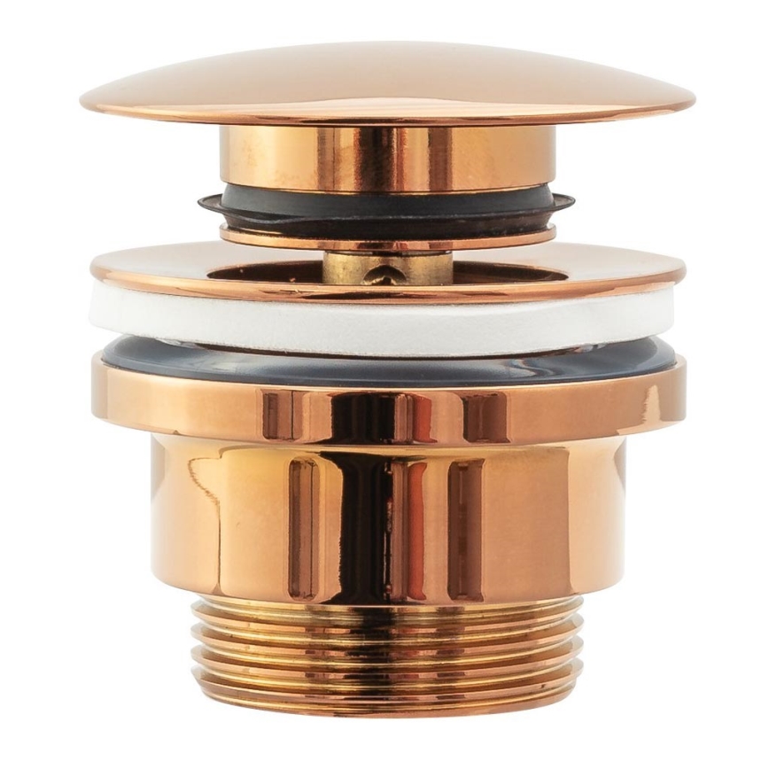 REA-A533A - Výpusť do umývadla CLICK-CLACK, priemer 6,4 cm, ružové zlato