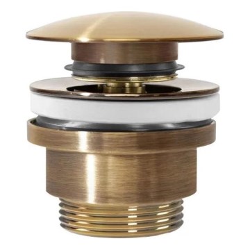 REA-A8110 - Umývadlová výpusť CLICK-CLACK, priemer 6,4 cm, zlatá