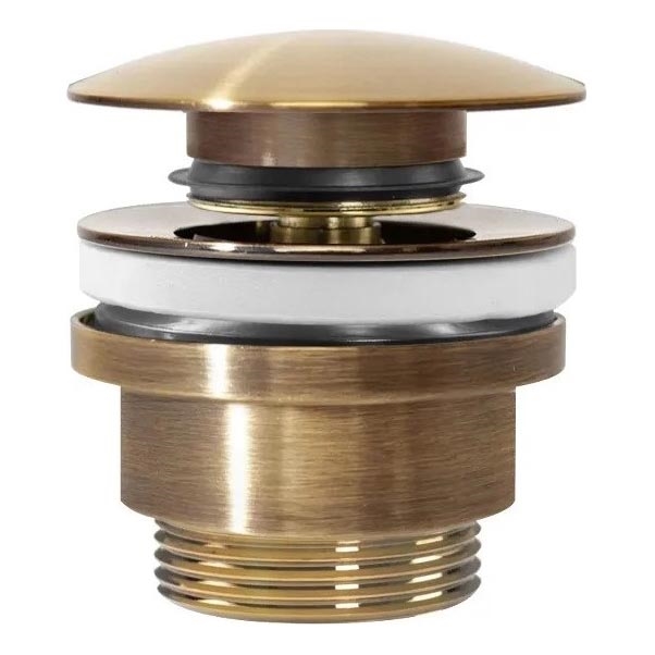 REA-A8110 - Umývadlová výpusť CLICK-CLACK, priemer 6,4 cm, zlatá