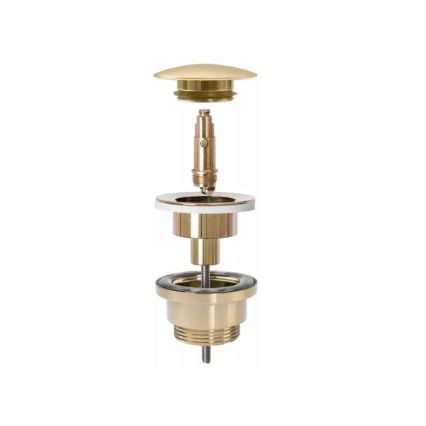 REA-A8110 - Umývadlová výpusť CLICK-CLACK, priemer 6,4 cm, zlatá