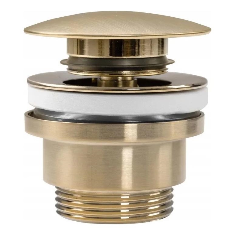 REA-A8585 - Umyvadlový odtok CLICK-CLACK, priemer 6,4 cm, brúsené zlato