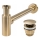 REA-A8586 - Umývadlový sifón s odtokovým mechanizmom CLICK-CLACK, pr. 6,4 cm, brúsené zlato