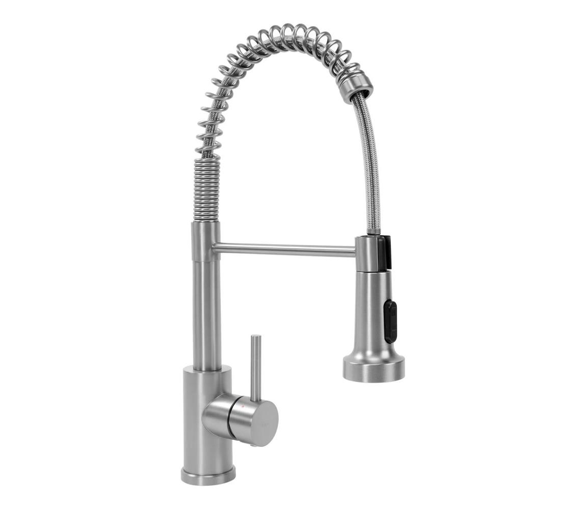 REA-B0417 - Drezová batéria s vysúvateľnou sprškou COLIN, 42,5 cm, nikel REA-B0417