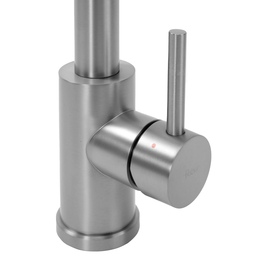 REA-B0417 - Drezová batéria s vysúvateľnou sprškou COLIN, 42,5 cm, nikel