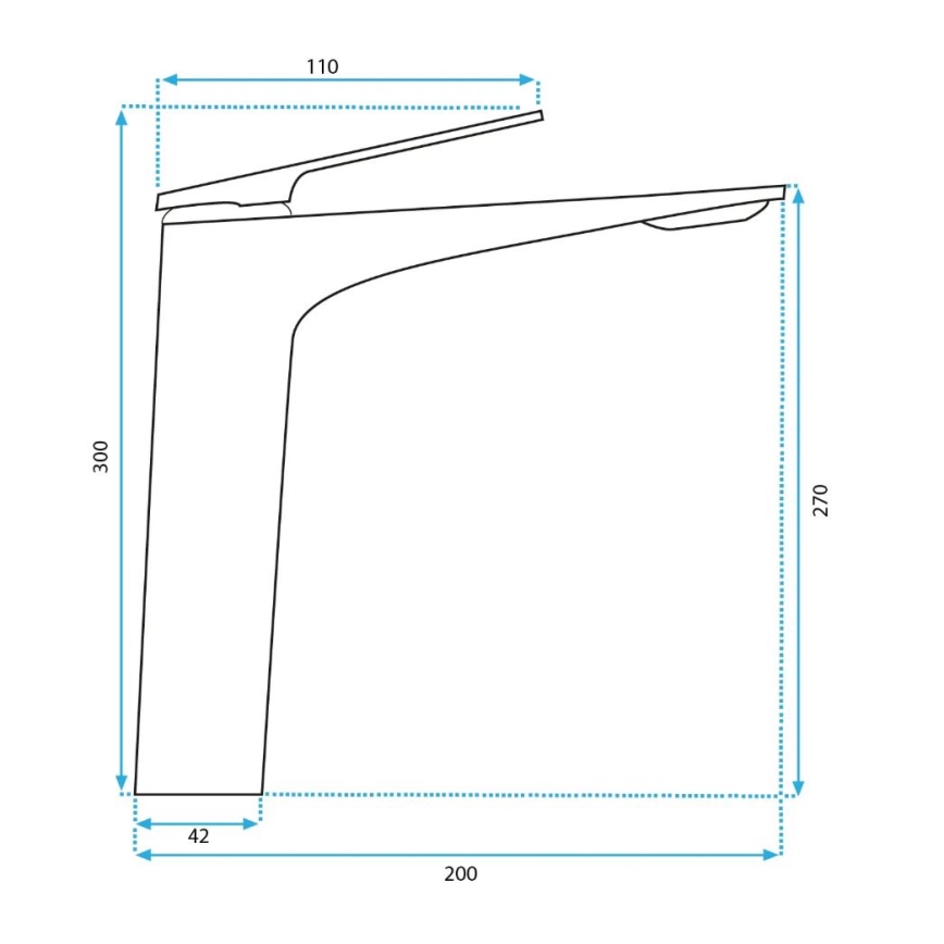REA-B0493 - Umývadlová batéria AVALON 30 cm kartáčovaná meď