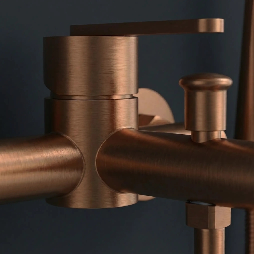 REA-B0973 - Vaňová súprava s batériou ONTARIO kartáčovaná meď