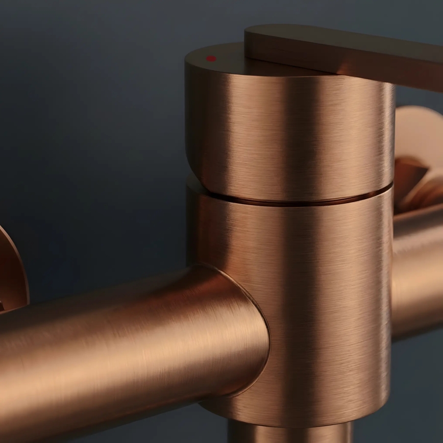 REA-B0974 - Sprchový set s batériou ONTARIO v medenom prevedení