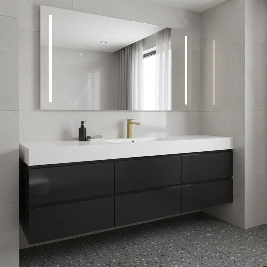 REA-B0976 - Umývadlová batéria ARLO 17 cm, brúsené zlato