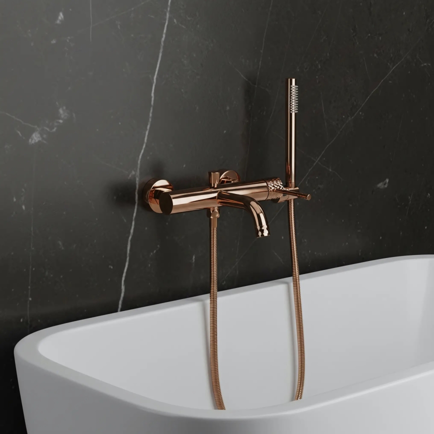 REA-B0980 - Vaňová súprava LUNGO DIAMOND kartáčovaná meď