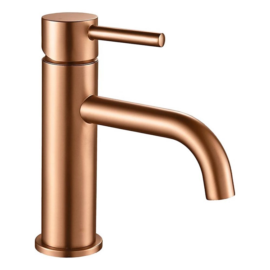 REA-B1112 - Umývadlová batéria LUNGO 16,5 cm kartáčovaná meď