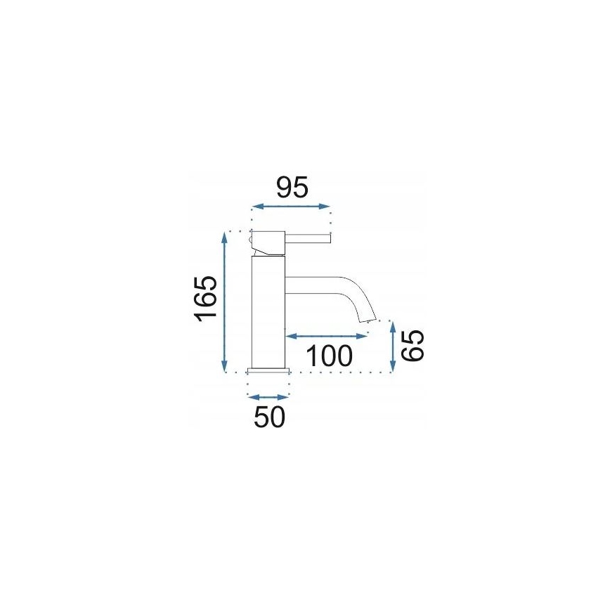 REA-B1112 - Umývadlová batéria LUNGO 16,5 cm kartáčovaná meď