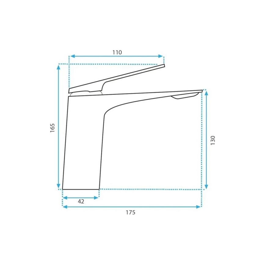 REA-B1178 - Umývadlová batéria AVALON 16,5 cm lesklý chróm