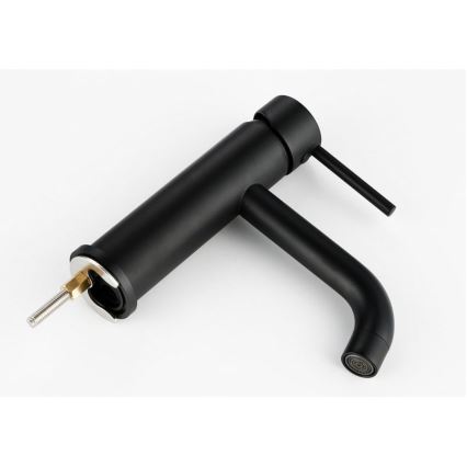 REA-B4102 - Umývadlová batéria LUNGO 16,5 cm čierna