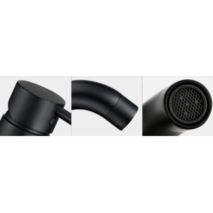 REA-B4102 - Umývadlová batéria LUNGO 16,5 cm čierna