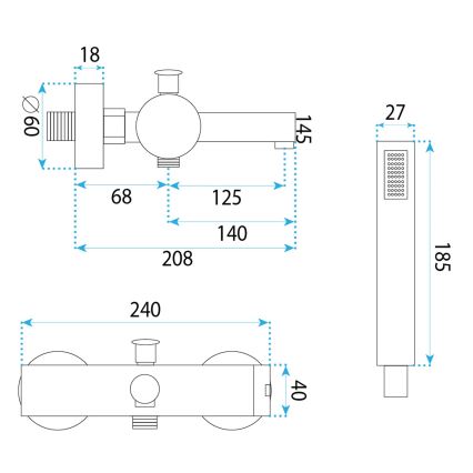 REA-B4524 - Vaňová súprava PIXEL zlatá