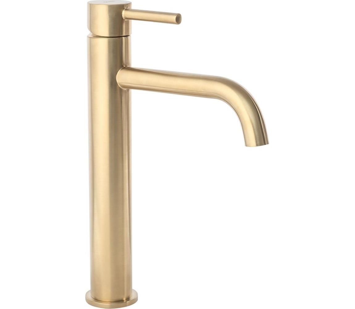 REA-B4526 - Umývadlová batéria LUNGO 28 cm, brúsené zlato REA-B4526