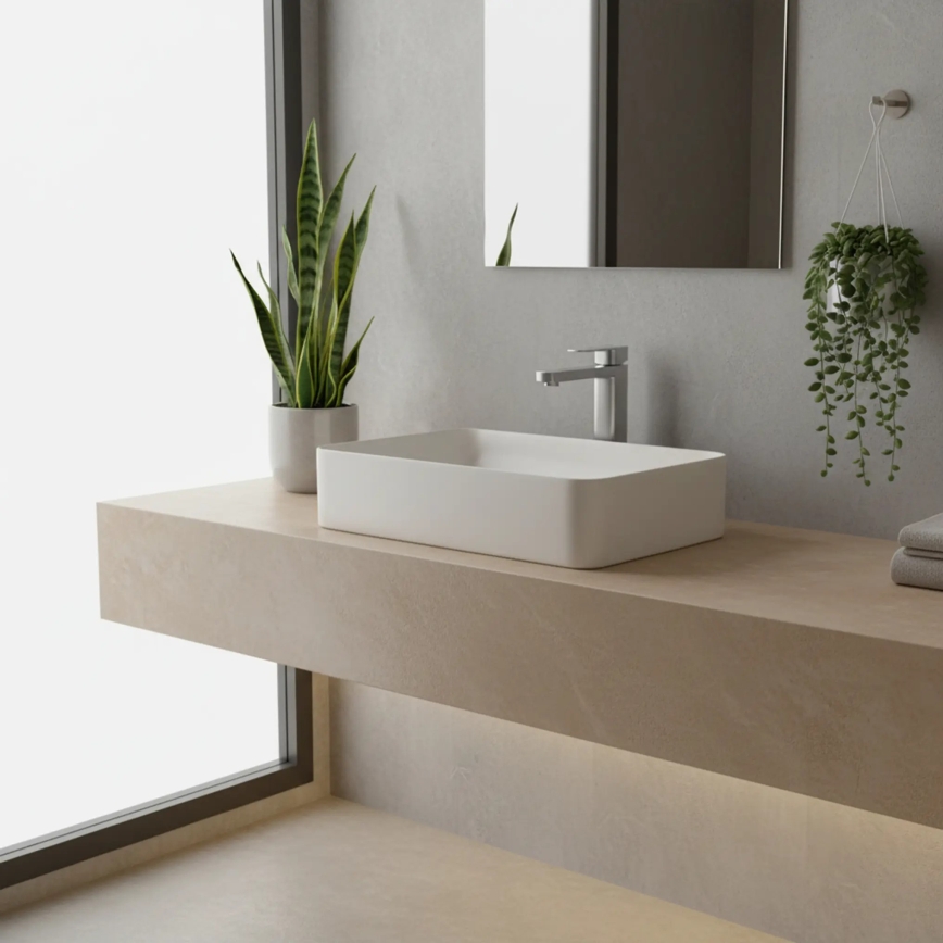 REA-B4588 - Umývadlová batéria ARLO 30 cm nikel