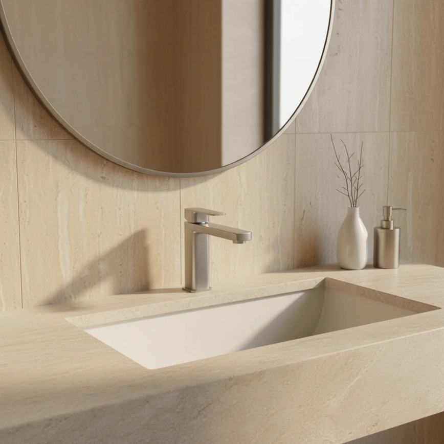 REA-B4589 - Umývadlová batéria ARLO 17 cm nikel