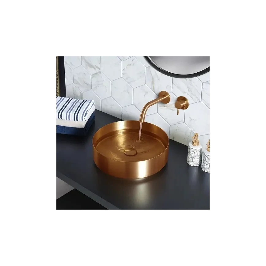 REA-B4600 - Umývadlová batéria LUNGO pre podomietkovú inštaláciu, kartáčovaná meď