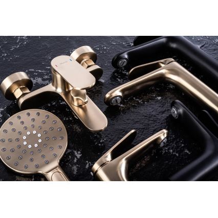 REA-B4895 - Umývadlová batéria MARCO 27,5 cm brúsená zlatá