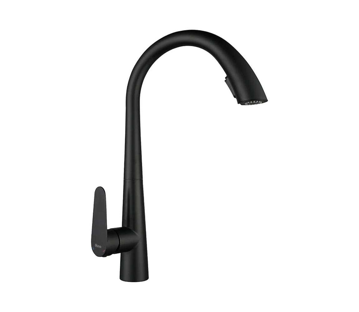 REA-B5313 - Drezová batéria s vysúvacou sprškou ROSS 43 cm čierna REA-B5313