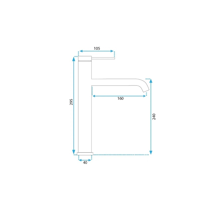 REA-B5330 - Umývadlová batéria CLIF 29,5 cm, nikel