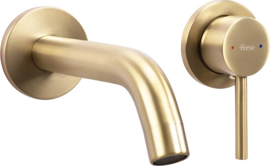 REA-B5334 - Umývadlová batéria pre podomietkovú inštaláciu OWEN brúsené zlato