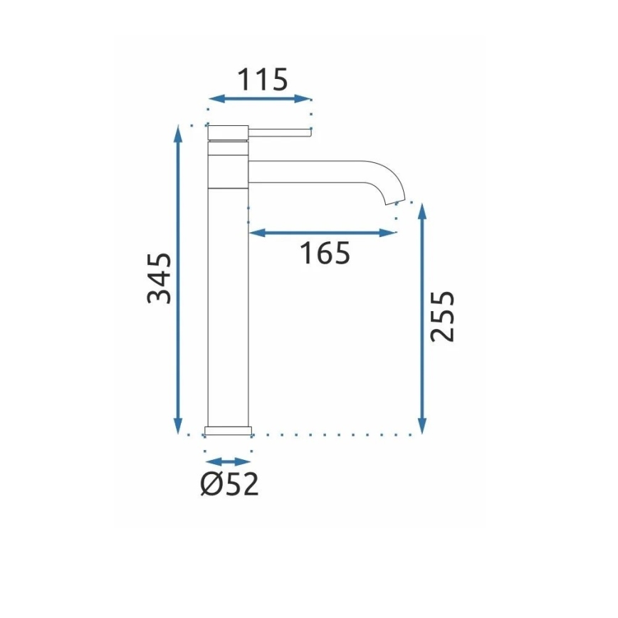 REA-B6100 - Umývadlová batéria LUNGIS 34,5 cm lesklý chróm