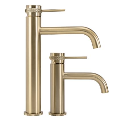 REA-B6950 - Umývadlová batéria LUNGO 16,5 cm, brúsené zlaté prevedenie