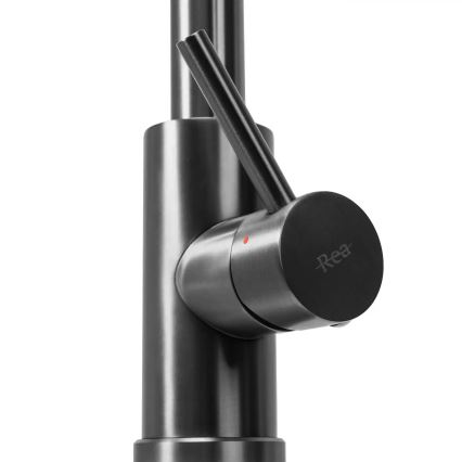 REA-B7437 - Drezová batéria s vysúvnou sprchou FRESH 45 cm titánová