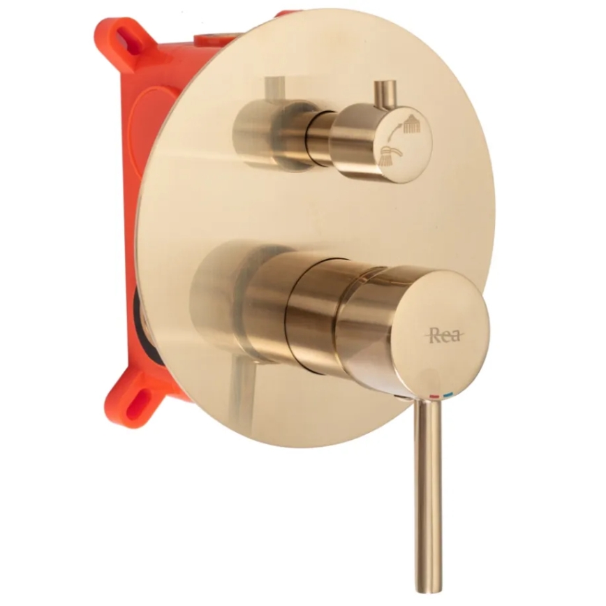 REA-B7503 - Vaňová súprava s podomietkovou batériou LUNGO brúsené zlato