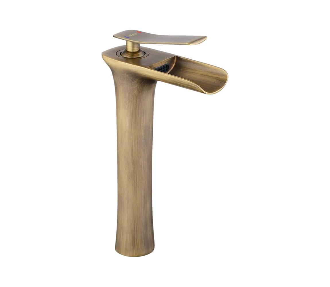REA-B8120 - Umývadlová batéria LAGUNA 30 cm, brúsené zlato REA-B8120