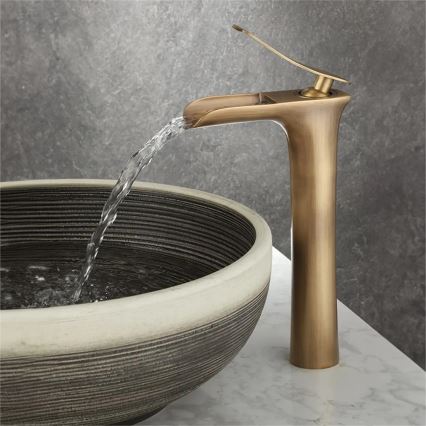 REA-B8120 - Umývadlová batéria LAGUNA 30 cm, brúsené zlato
