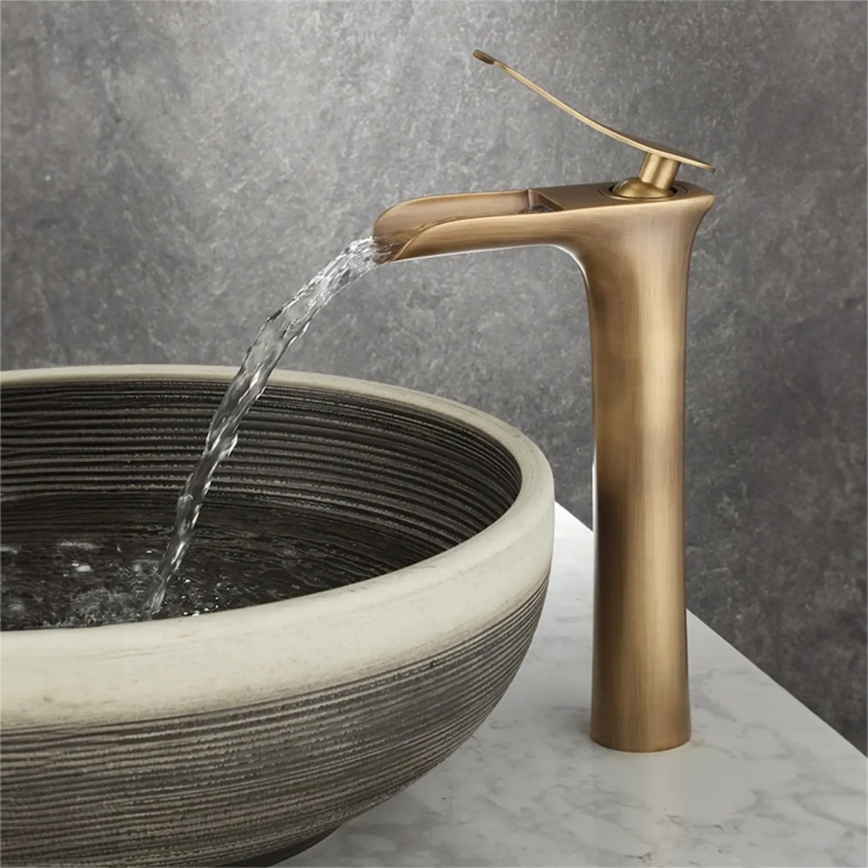 REA-B8120 - Umývadlová batéria LAGUNA 30 cm, brúsené zlato