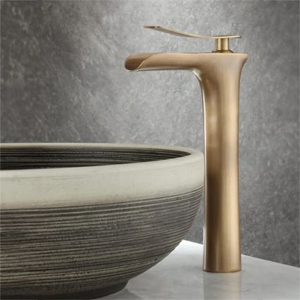 REA-B8120 - Umývadlová batéria LAGUNA 30 cm, brúsené zlato