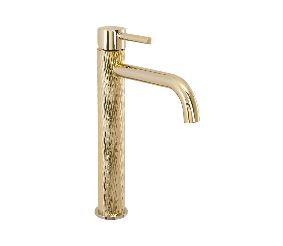 REA-B8821 - Umyvadlová batéria LUNGO ART 28 cm zlatá REA-B8821