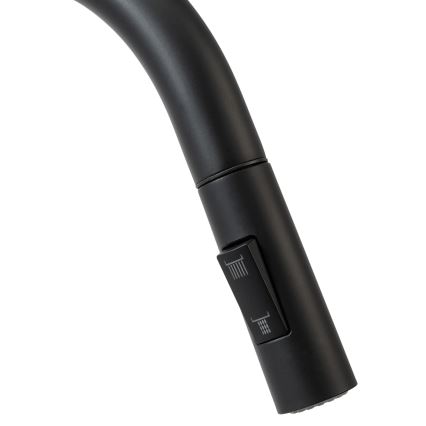 REA-B9147 - Drezová batéria s vysúvacou sprškou FRESH 39,5 cm matná čierna