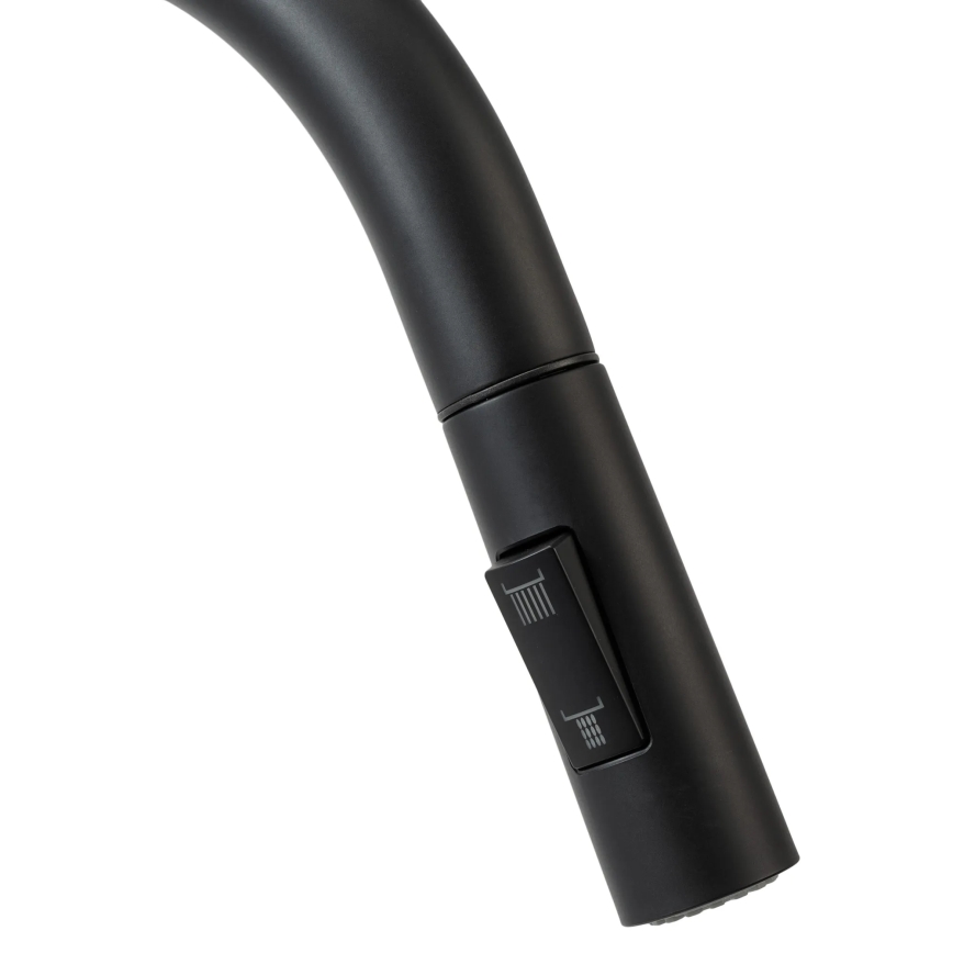 REA-B9147 - Drezová batéria s vysúvacou sprškou FRESH 39,5 cm matná čierna