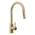 REA-B9148 - Drezová batéria s vysúvacou sprškou FRESH 39,5 cm brúsená zlatá