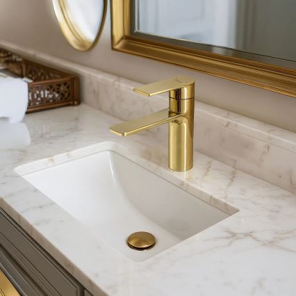 REA-B9981 - Umývadlová batéria STORM 15 cm zlatá