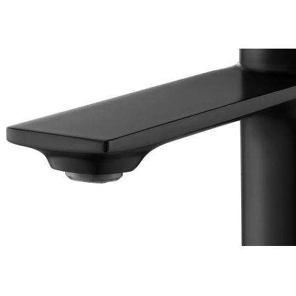 REA-B9987 - Umývadlová batéria STORM 16,5 cm čierna/zlatá
