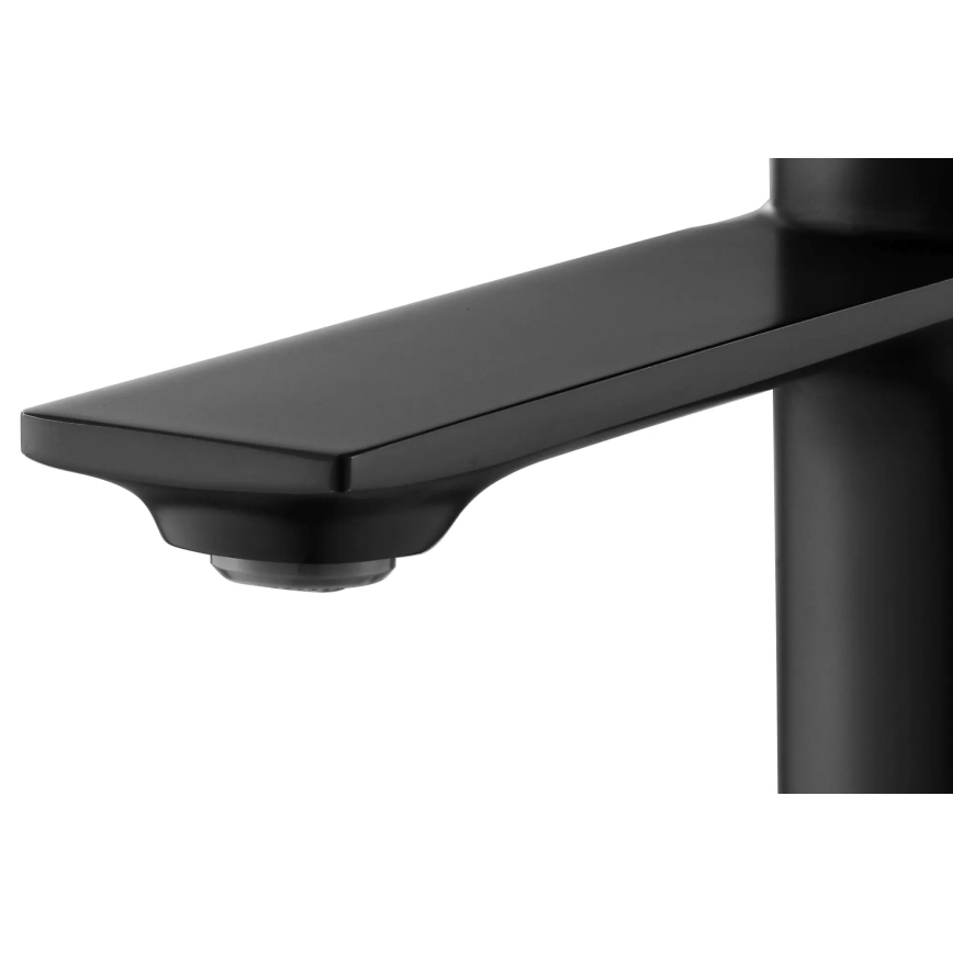 REA-B9987 - Umývadlová batéria STORM 16,5 cm čierna/zlatá