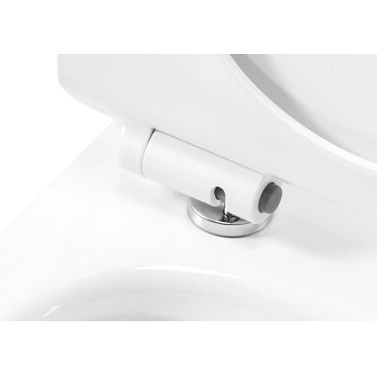 REA-C1400 - Závesné WC s toaletným sedátkom CARTER RIMLESS keramika/biela