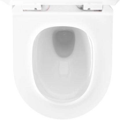 REA-C6390 - Závesné WC s WC sedátkom CARTER TORNADO RIMLESS, keramika/imitácia kameňa