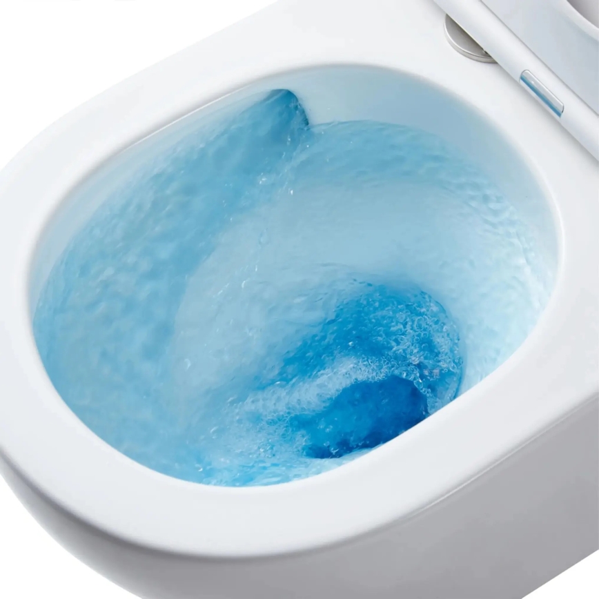 REA-C6390 - Závesné WC s WC sedátkom CARTER TORNADO RIMLESS, keramika/imitácia kameňa