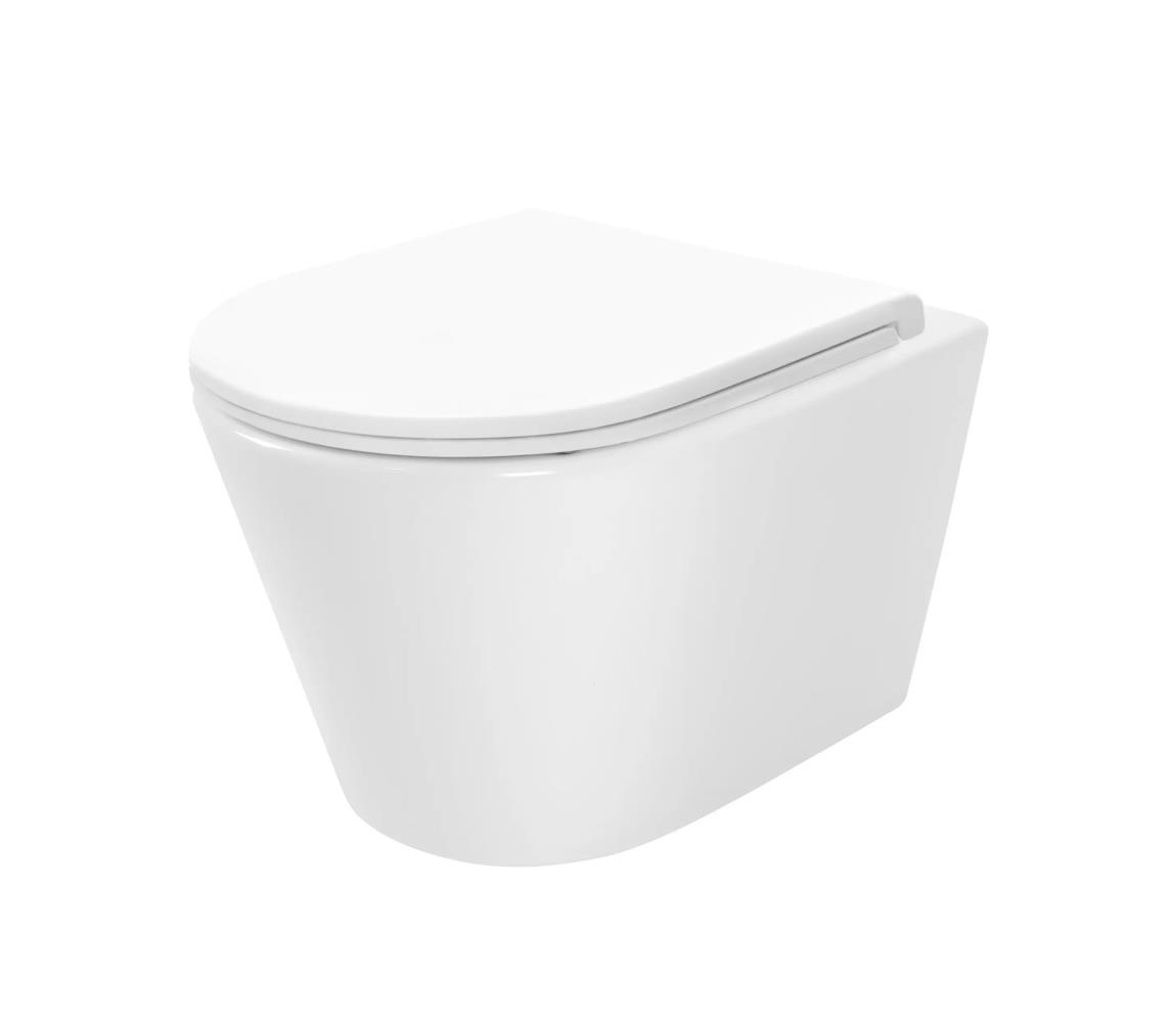 REA-C6800 - Závesné WC s WC sedátkom TITO TORNADO RIMLESS keramika/biela REA-C6800
