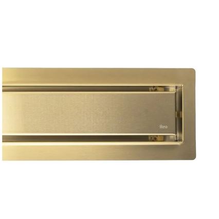 REA-G2704 - Odtokový žľab NEOX PRO 90 cm nerezová oceľ/brúsené zlato