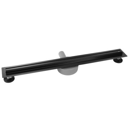 REA-G2710 - Odtokový žľab NEOX SLIM 70 cm nerezová oceľ/čierna